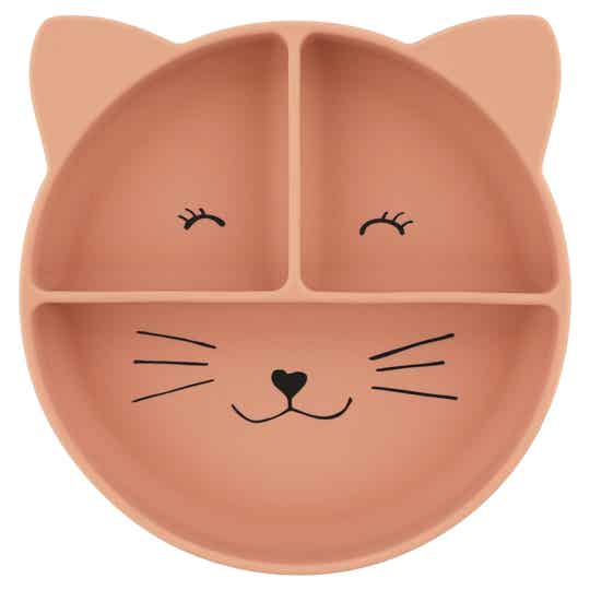 Trixie - Siliconen bord met vakjes en zuignap - Mrs. Cat