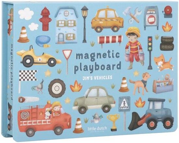 Little Dutch - Magnetisch speelbord - Jim's Vehicles