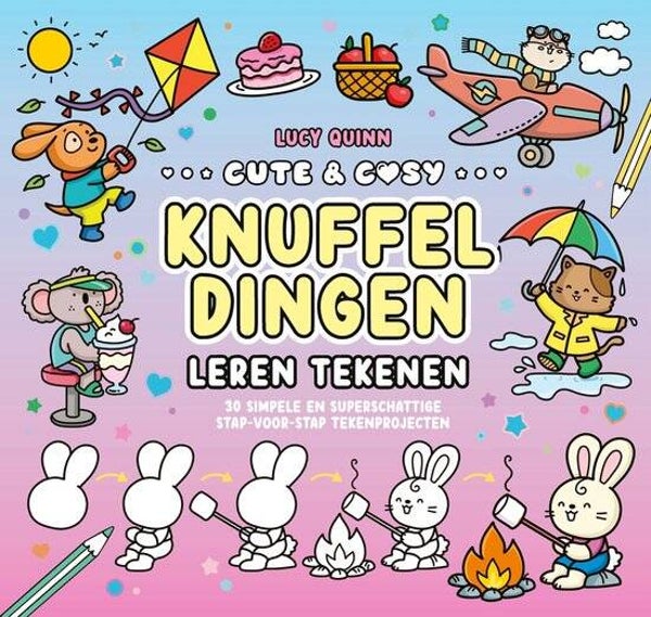 MUS - Cozy kleurboek - Leren tekenen - Knuffeldingen