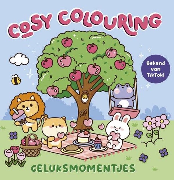 Witte Leeuw - Cosy kleurboek - Geluksmomentjes