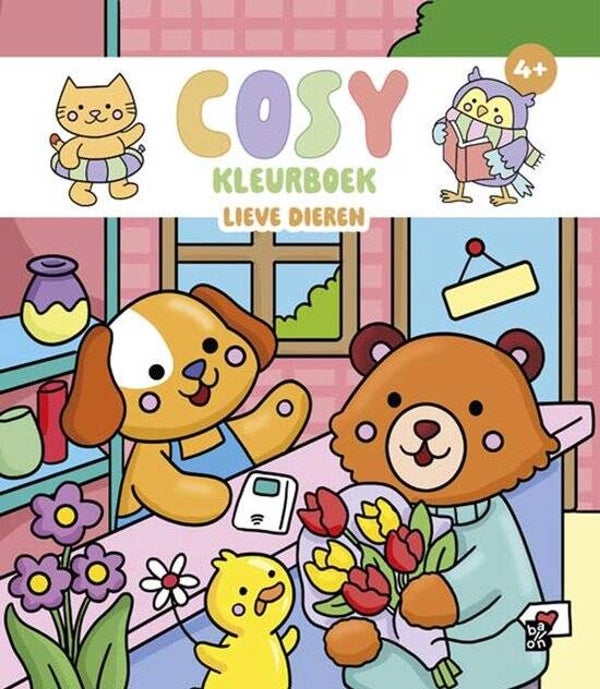 Ballon - Cozy kleurboek - Lieve dieren