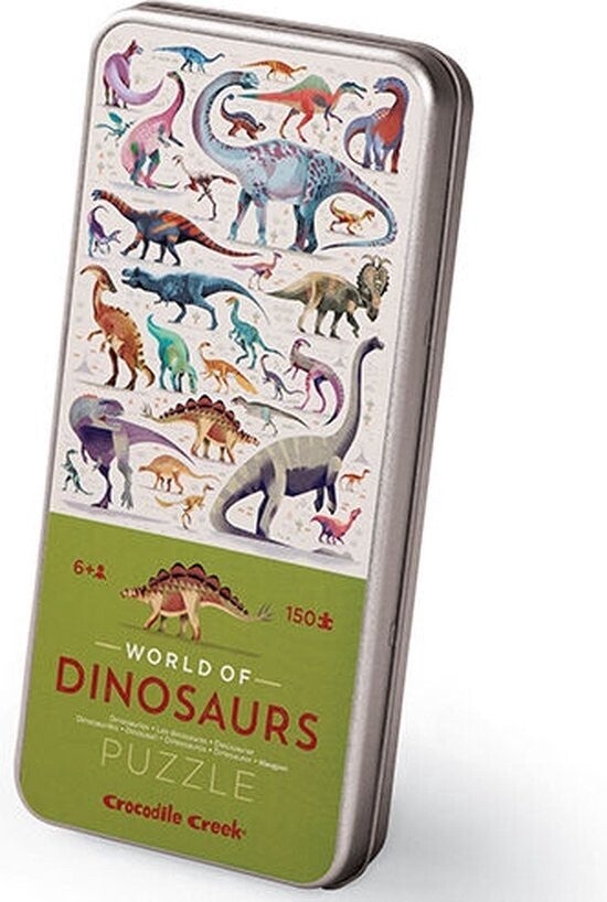 Crocodile Creek - Puzzel in blik 150 stukjes - World of dinosaurus