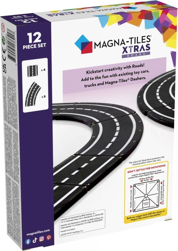 Magna-Tiles Xtra roads 12delig