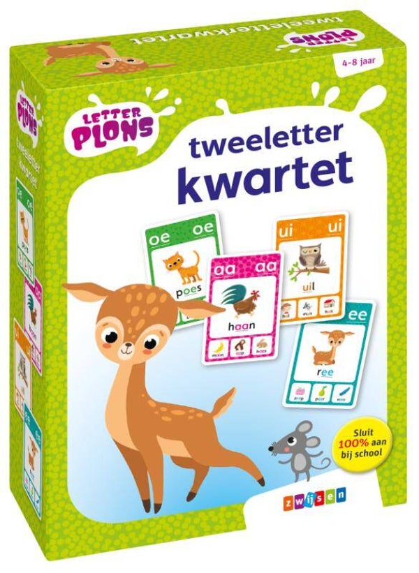 Zwijsen - Letterplons - Tweeletterkwartet