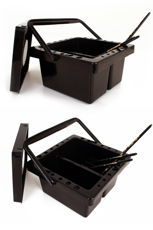 PXP - Penselen reinigingsbakje - Zwart