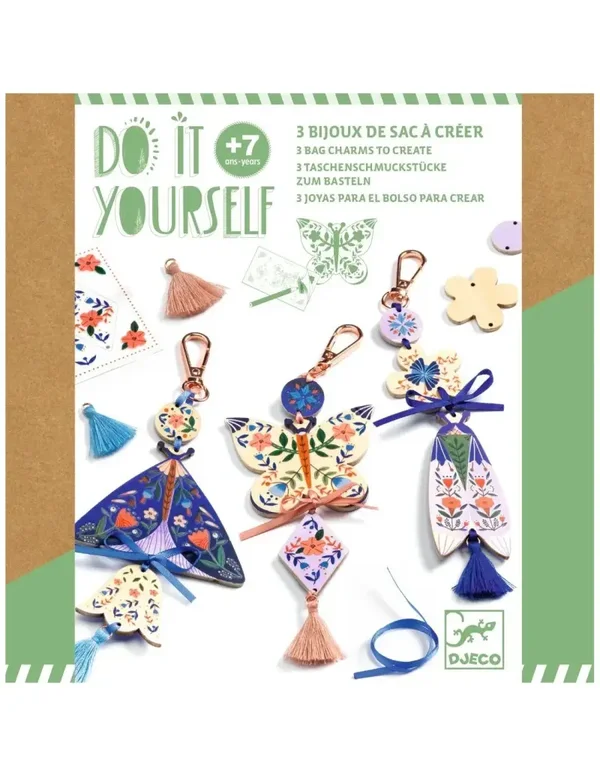 Djeco - Knutselset - Do it yourself - Vlinder sleutelhangers