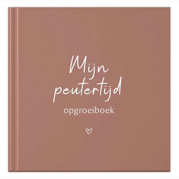 Fyllbooks - Invulboek - Opgroeiboek - Mijn peutertijd - Roestroze
