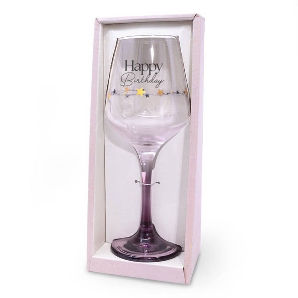 Wijnglas - Happy birthday