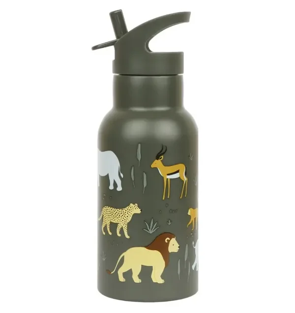 A Little Lovely Company - RVS drinkfles 350 ml - Savanna