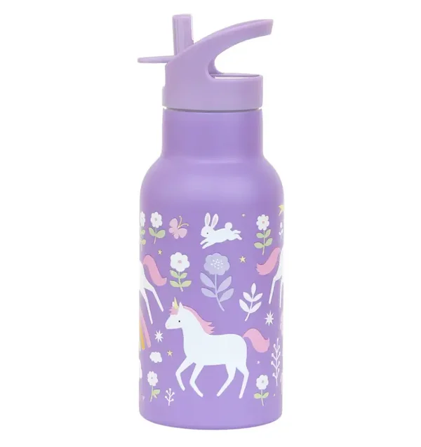 A Little Lovely Company - RVS drinkfles 350 ml - Unicorn Dreams