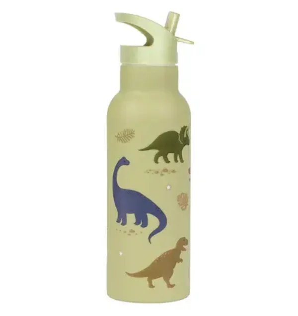 A Little Lovely Company - RVS drinkfles 500 ml - Dinosaurus