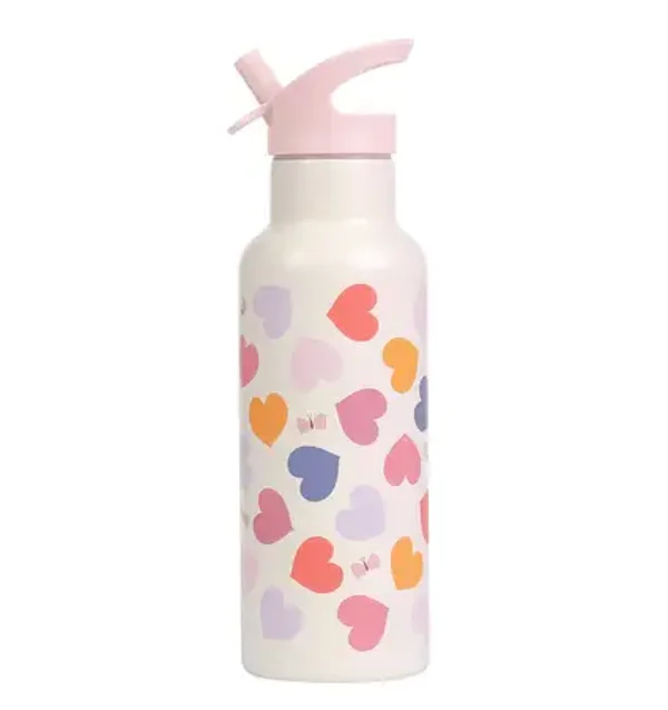 A Little Lovely Company - RVS drinkfles 500 ml - Hearts