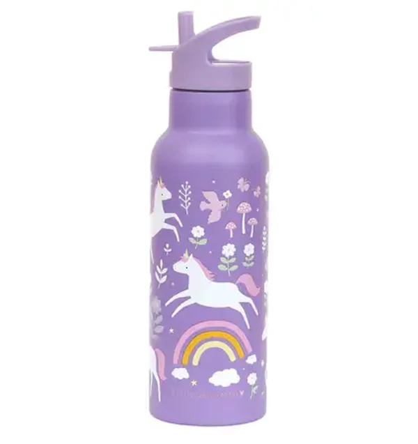 A Little Lovely Company - RVS drinkfles 500 ML - Unicorn Dreams