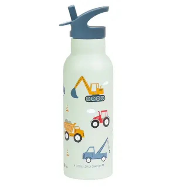 A Little Lovely Company - RVS drinkfles 500 ml - Vehicles