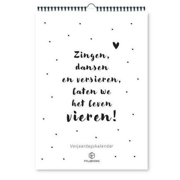 Fyllbooks - Verjaardagskalender - Zingen, dansen en versieren