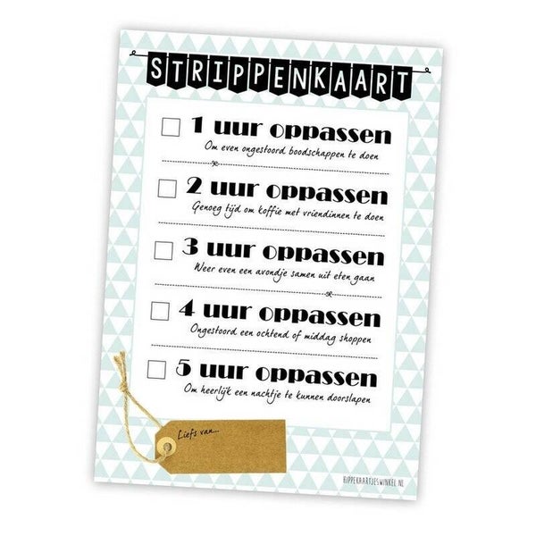 Oppas strippenkaart