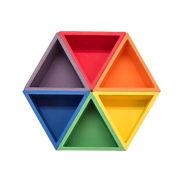 Grennn - Mandigo driehoek bakjes - Regenboog