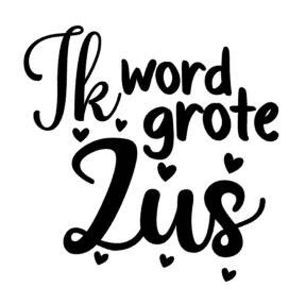 Strijkapplicatie grote zus