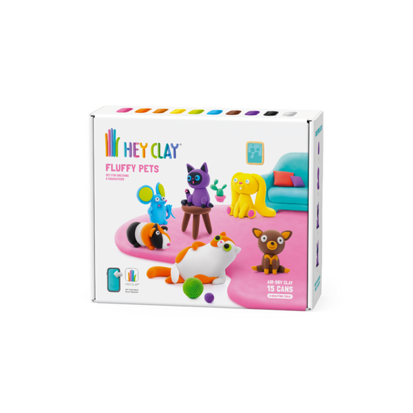 Hey Clay boetseerklei set - Fluffy Pets
