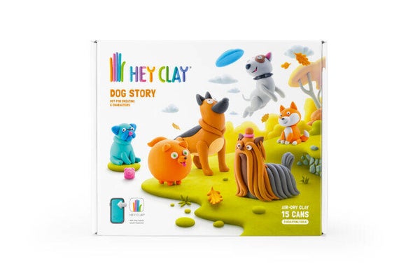 Hey Clay boetseerklei set - Honden vriendjes