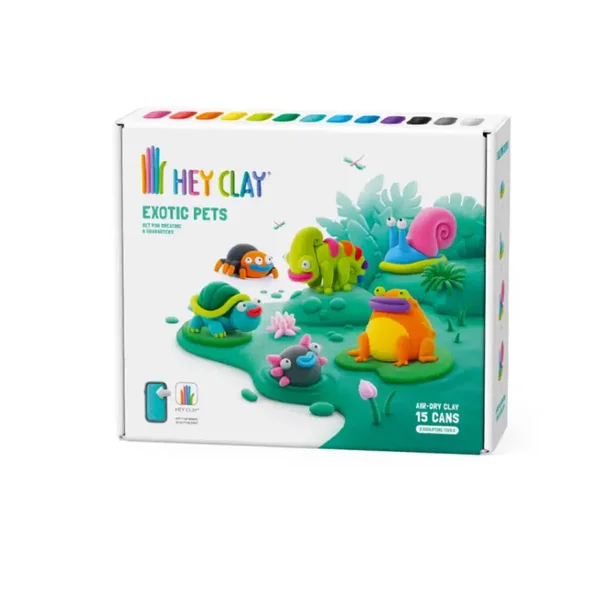 Hey Clay boetseerklei set - Exotische huisdieren