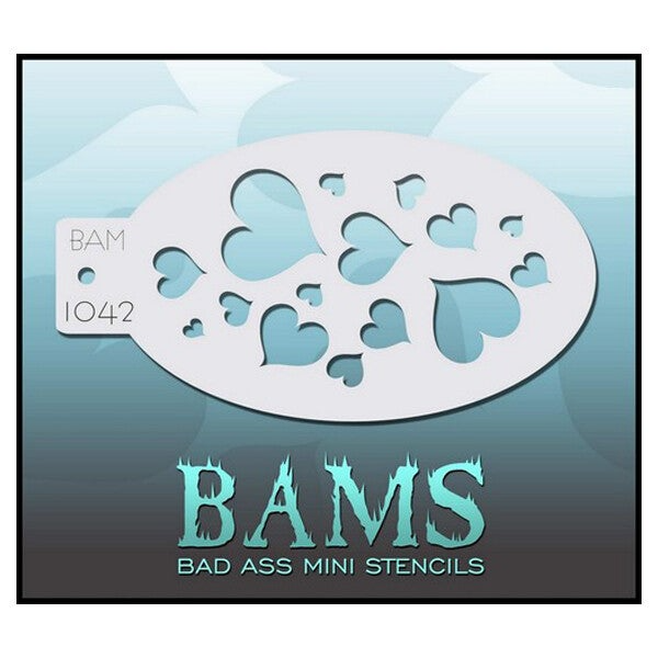Bad Ass Bam - Sjabloon/Stencil - Hearts