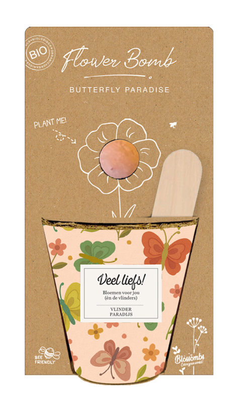 Blossombs - Grow kit met vlindermix - Veel Liefs