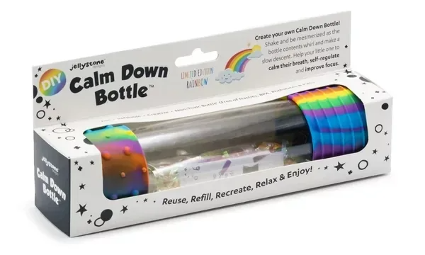 Jellystone Design - Calm down bottle DIY - Regenboog