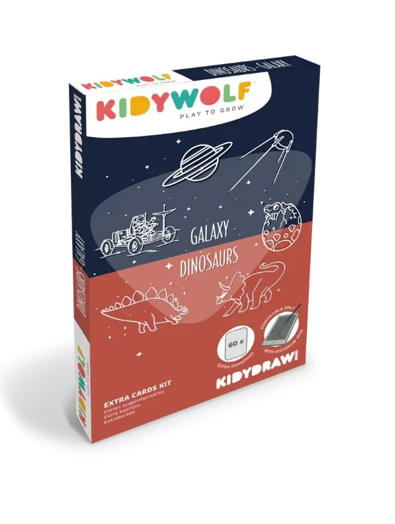 Kidywolf - Kidydraw Refill - Galaxy & Dinosaurs