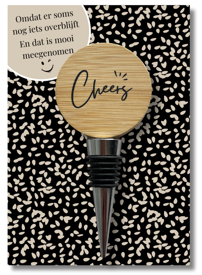 The Big Gifts - Flessen stopper - Nog iets overblijft