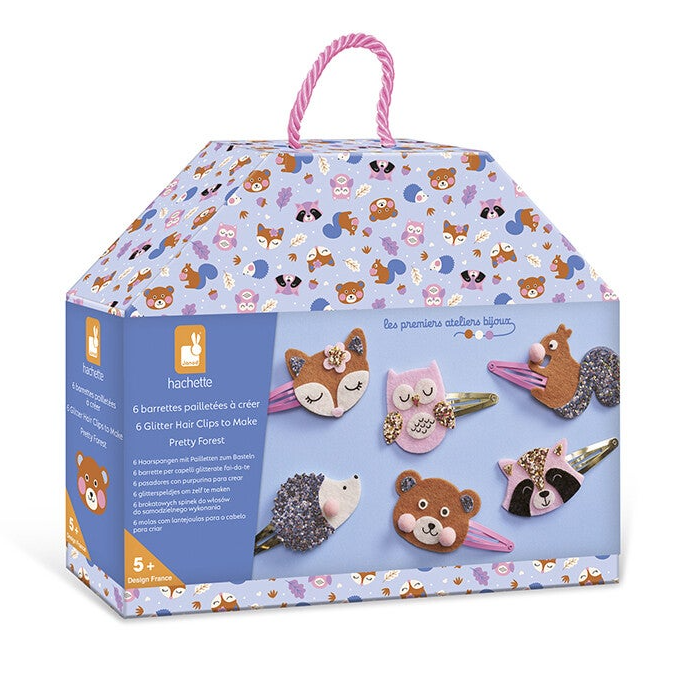 Janod - Haarspeldjes maken - Bosdieren