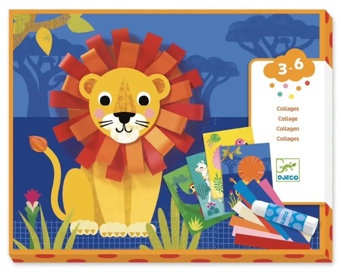 Djeco - Knutselset - Collage set leeuw