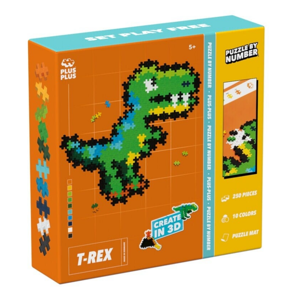 Plus-Plus - Puzzelen bij nummer - T-Rex