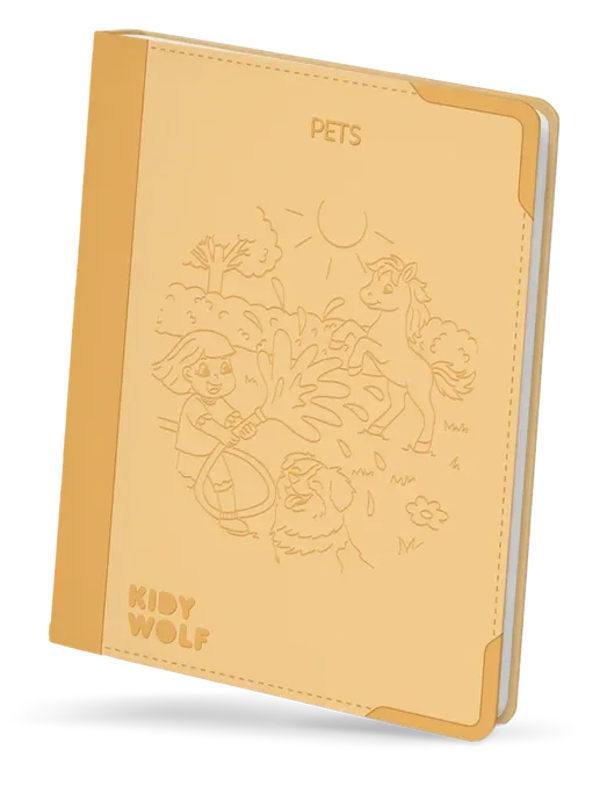 Kidywolf - Kidydraw pad - Refill 6+ - Huisdieren