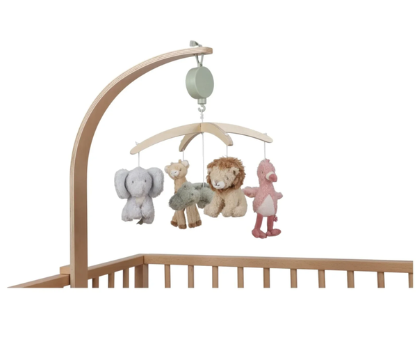 Little Dutch - Houten muziekmobiel - Safari Friends