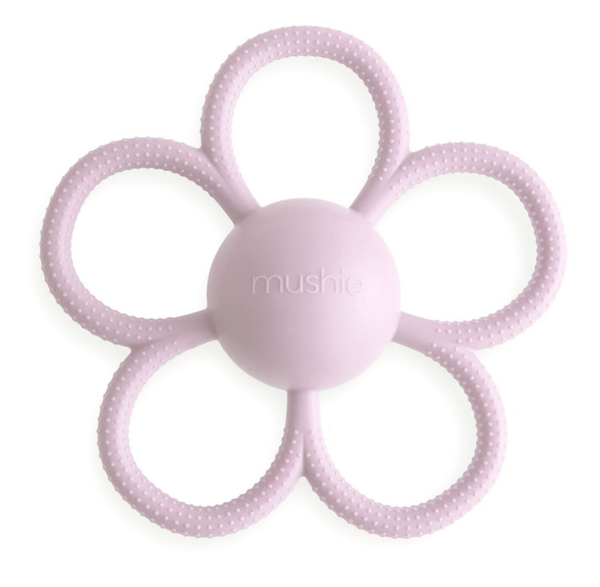 Mushie - Rammelaar madelief - Soft lilac