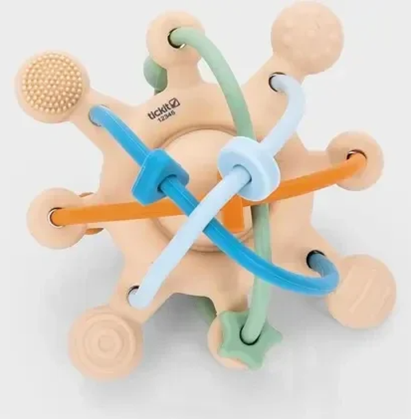 Tickit - Silisoft fidget rammelaar - Neutraal