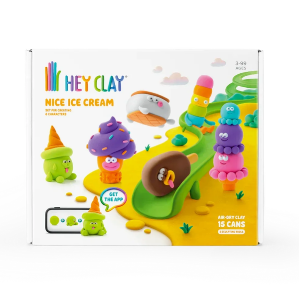 Hey Clay boetseerklei set - Nice Ice Cream