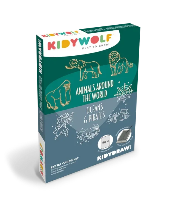 Kidywolf - Kidydraw Refill - Animals around the world & Oceans en Pirates