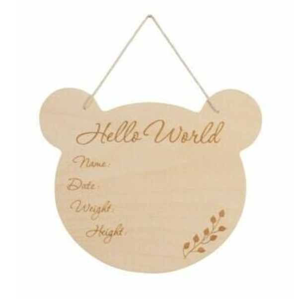 BamBam - Muurhanger hout - Beer