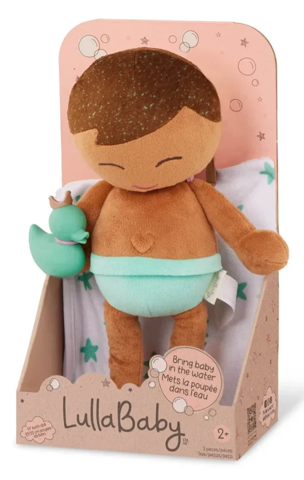 Lullababy - Pluche badpop jongen - Bruin