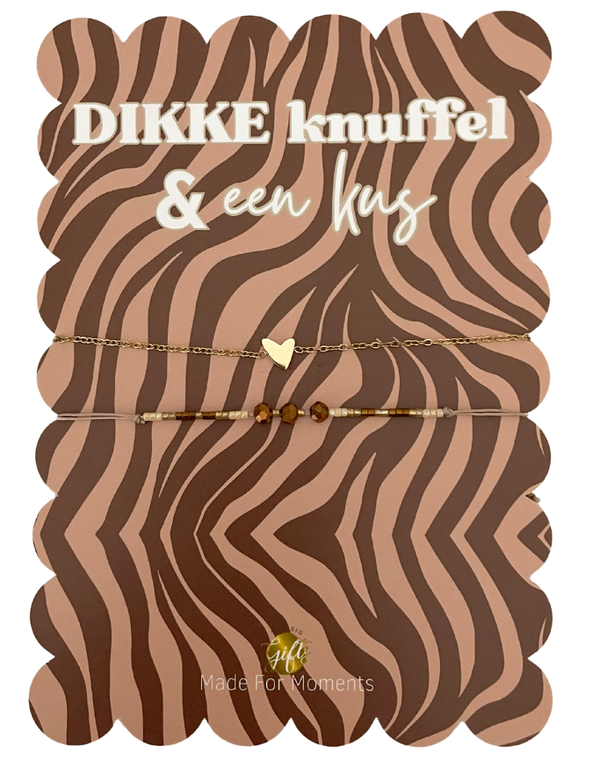 The Big Gifts - Armbandset - Dikke knuffel & kus