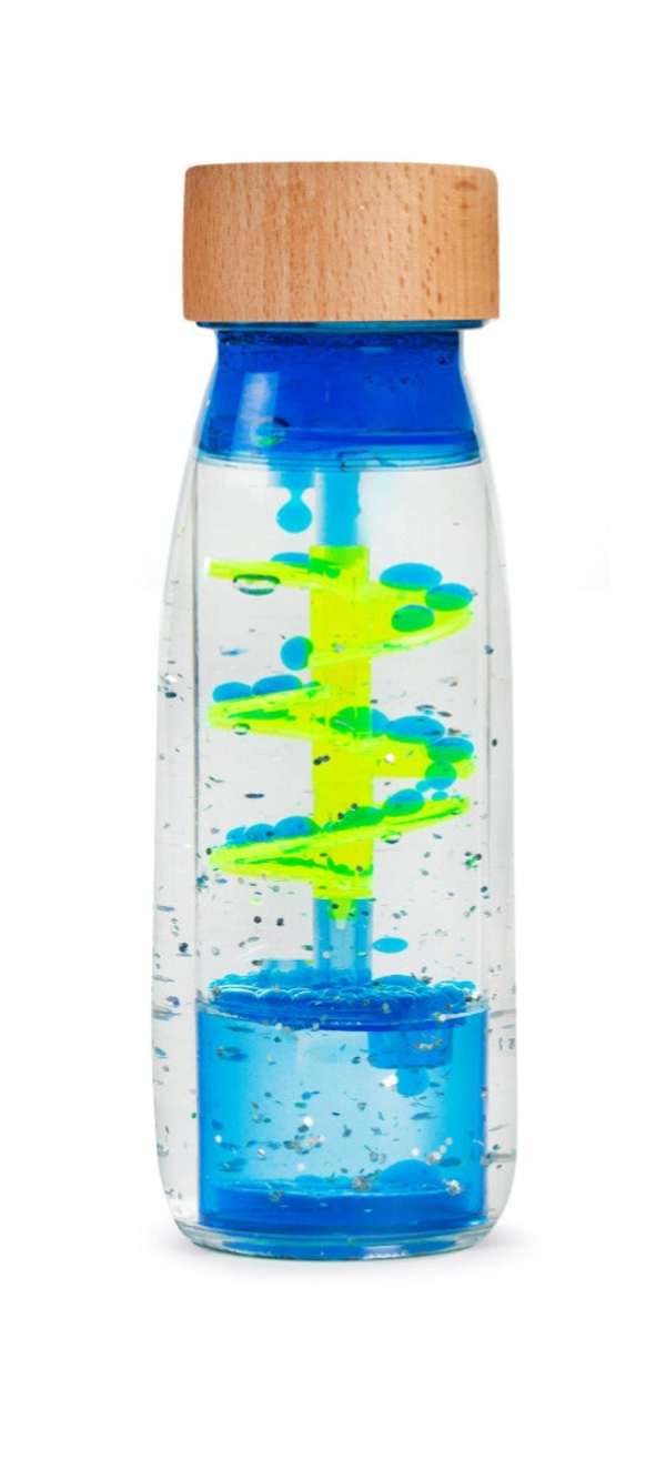 Petit Boum - Sensorische fles - Spiraal Blauw