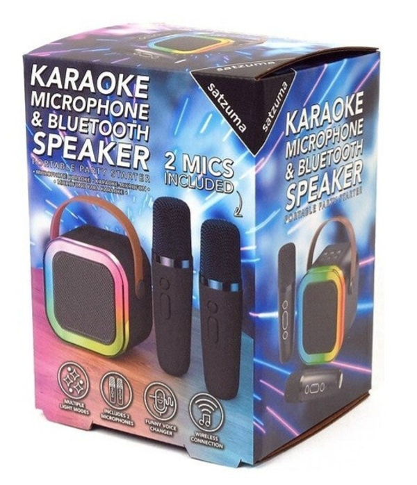 Satzuma - Karaoke microfoon en bluetooth speaker