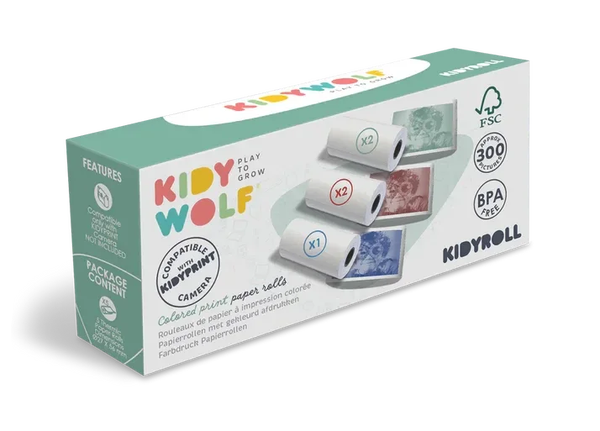 Kidywolf - Kidyprint -Thermisch gekleurd printpapier
