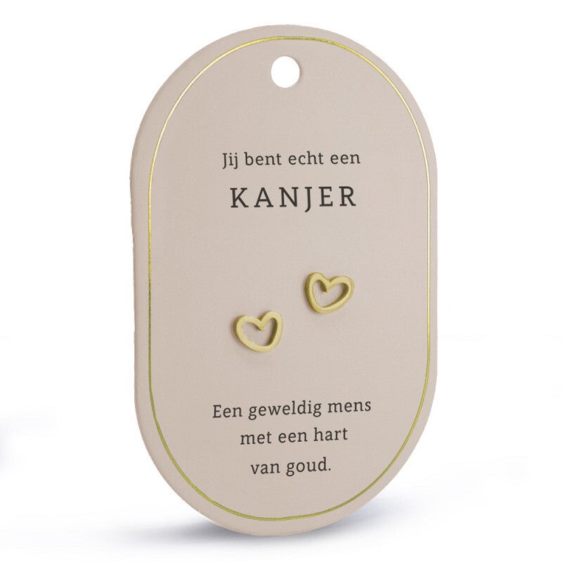 Oorbellen - Kanjer - Goud