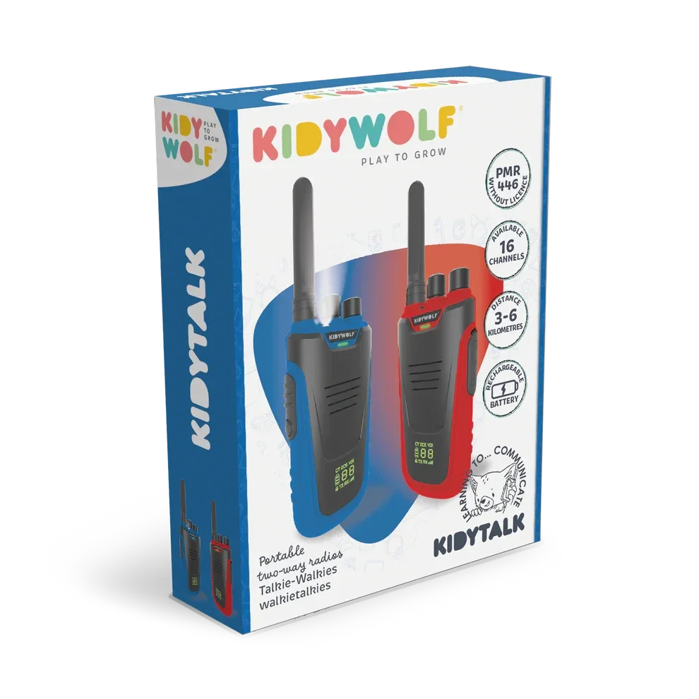 Kidywolf - Kidytalk - Blauw en Rood