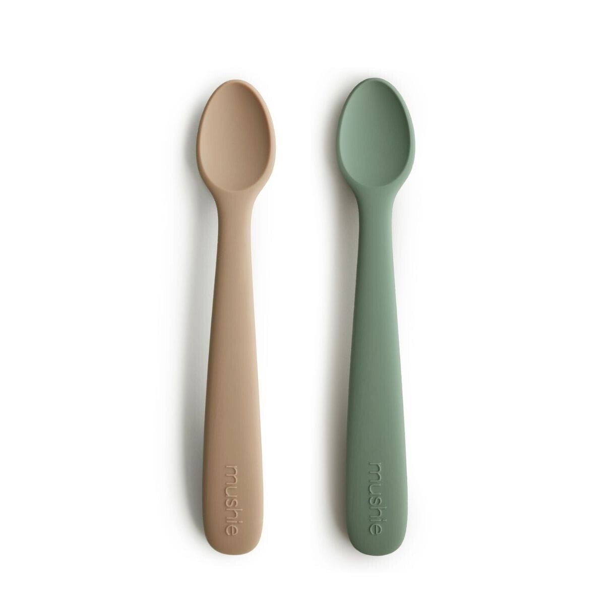 Mushie - Siliconen baby lepels - Dried Thyme / Naturel