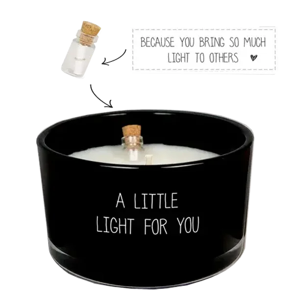 My Flame - Geurkaars met flessenpost - A little light for you