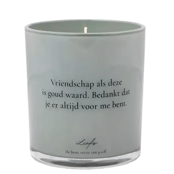 My Flame x Lief - Geurkaars - Vriendschap als deze is goud waard